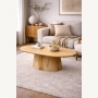 Marmoholz Montemerano Legno – Stolik Kawowy Owalny | Jasny Mango | 120 x 70 cm